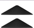 evron Corner Mounting Shelf Set of 2, Easy to Install Floating Wall Shelves, Durable Waterproof ABS Plastic