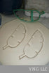 BANANA LEAF OUTLINE TROPICAL PLANT LEAVES COOKIE CUTTER MADE IN USA PR3761