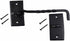Renovators Supply Manufacturing Hook and Eye Latch, 6.5 in. Black Wrought Iron Door Lock with Hardware