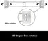 RV Shower Corner Storage Bar, Adjustable 7.5-13 Inch Stainless Steel Rod, RV Bathroom Accessories (2 Pack)