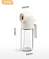 Oil Sprayer for Cooking - 250ml Refillable Glass Olive Oil Spray Bottle, Continuous Dispenser for Kitchen