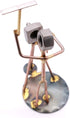 Photographer Collectible Handmade Metal Art Figurine, Desk Accessories, Trophy, Office Décor, Boss Gift