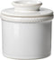 Butter Crock with Lid,Ceramic Butter Crock for Spreadable Soft Butter,Vintage Chain-Rim Design,Home