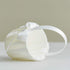 Wedding Flower Girl Basket and Ring Bearer Pillow Set - Simple Bow Pearl Collection, Ivory