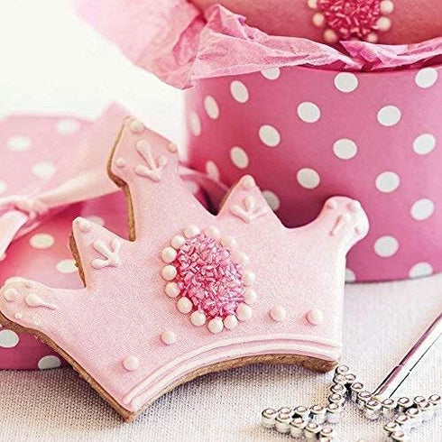 Princess Cookie Cutters Set, 3-Pc Made in USA by Ann Clark, Crown, Glass Slipper, Dress