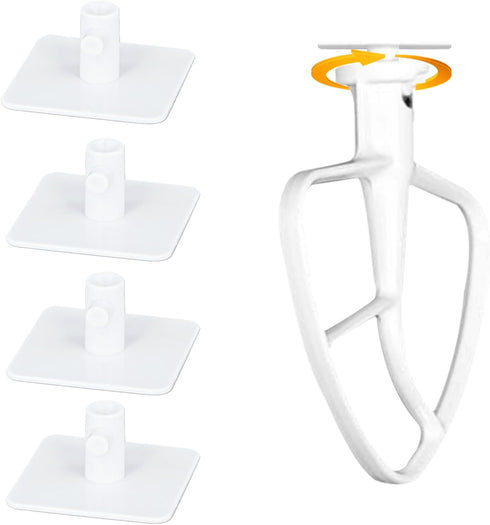 Stand Mixer Attachment Holders, Compatible with Kitchenaid Mixer Accessories (White)