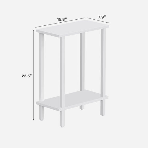 TB01BW062 TUTOTAK Small Side Table, Narrow End Table, Skinny Sofa Table, Slim Nightstand, Couch Table, Living Room, Bed
