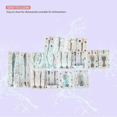 7 Packs Dolls Body Leg Arm Model - Silicone Fondant Molds for DIY Cake Decorating Supplies