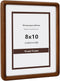 SZKYSJGS 8x10 Wood Picture Frame, Solid Natural Walnut Rounded Corner Photo Frame with
