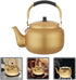 Vintage Aluminum Kettle, Large Induction Teakettle with Handle Design for Water Heating, Metal Tea Kettle