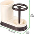 Countertop 4 mDesign Decorative Bathroom Dental Storage Organizer Holder Stand for Electric Spin Toothbrush/Toothpaste