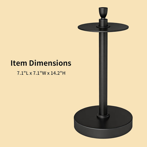 Countertop YUMORE Paper Towel Holder Heavy Weighted Base Non-Slip, One-Hand Tear, Stainless Steel Kitchen Paper Towel