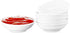 UIBFCWN 6 Pack 3inch Ceramic Soy Sauce Dish, 1.2 Oz White Dipping Bowls for Sushi Ketchup Olive Oil Appetizer