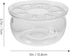 UPKOCH Glass Teapot Warmer, Clear High Borosilicate Glass Tea Kettle Heating Base for Home Kitchen
