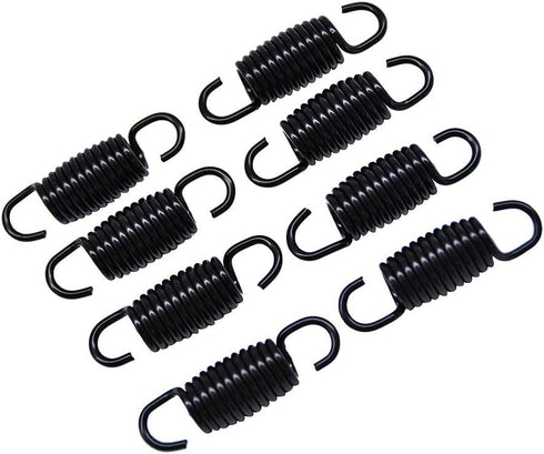 Yoogu (Pack of 8) 1-9/10 Inch Overall Length Tension Springs for Recliner Sofa Bed, Black (12 Turn)