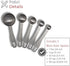 Stainless Steel Measuring Spoons - 5 Piece Heavy Duty Set for Dry Food, Spices, or Liquids