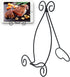 Iron Plate Stand for Display, 10 Inch Adjustable Black Tripod, Plate Holder for Picture Easel, Frames, Album