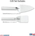 Rada Cutlery 2-Piece Pie and Mini Dessert Server Set, Silver Handle