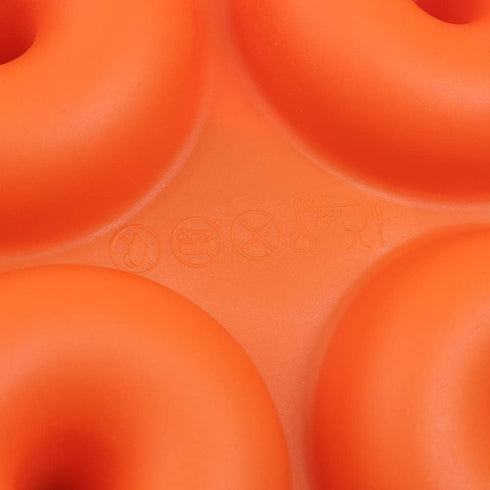 6-Cavity Silicone Donut Mold, Non-Stick Bagel Mold, Food Grade Silicone, BPA Free, 3 Pcs