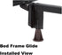 Home's Place Steel Stem Bed Frame Feet to Replace Wheels, Set of 6 Replacement Feet for Sturdy Bed and Floor Protection