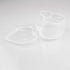 24 Pieces Heart Shaped Slime Storage Containers - 2.4 oz Transparent Small Plastic Box with Hinged Lids