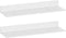 HNVNER Adhesive Shower Shelves for Wall 2 Pack, White Metal Shower Caddy