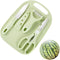 Mini Travel Cutting Board Set, 4 Pcs Portable Mini Camping Plastic Cutting Board & Knife (Green)