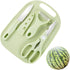 Mini Travel Cutting Board Set, 4 Pcs Portable Mini Camping Plastic Cutting Board & Knife (Green)