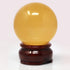 Feng Shui Natural Citrine Crystal Sphere Ball, 2" + Stand and Free Red String Bracelet Y1386