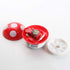 Sewroro Desktop Vacuum Cleaner, Mini Mushroom Shaped Table Dust Vacuum, Portable Corner Cleaner, Battery Operated Red