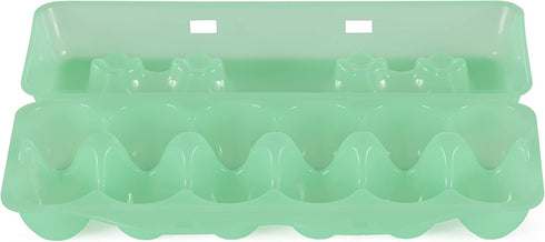 Tuff Stuff TS-ETS12 12 Reusable Carrier Washable Storage Container Empty Plastic Chicken Egg Carton Tray with Lid