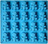 Palksky 20 Cavity Large Gummy Bear Mold, Big Bear Crayon Mold for Brownie Muffin Chocolate and Candy