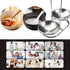 304 Stainless Steel Double Ladles Holder - Vertical Spoon Rest Cooking Utensils Stand with 4 Inch Bowls