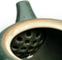 Porcelain Teapot, 12oz Small Tea Pot, Chinese Tradition Ceramic Tea Kettle, Ice Crack Glaze (Green)