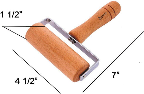Non-Stick Wood Pastry and Pizza Baking Roller Pin for Baking (T-Shape)