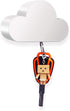 Meyerascal White Cloud Magnetic Key Holder for Wall, Strong Magnetic Keychain Organizer, Easy to Install
