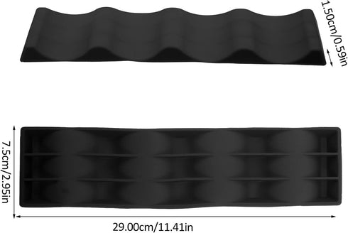 Luxshiny European Style Wine Racks | Countertop Wine Bottle Display Mat | Black Wine Holders Storage Organizer for