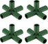 Meiwlong 4 PCS 16mm Plastic Gardening Greenhouse Frame Building Connectors Pipe Fitting Heavy