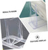 BESTOYARD 8pcs Transparent Bowl Display Easel Rack, Metal Bracket Photo Holder, Decorative Plate Stand, Storage Table