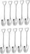 SZLFSX 10 Pack Dessert Spoon 6 inch Shovel Shape Stainless Steel Spoons Ice