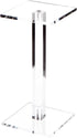 Plymor Clear Acrylic Square Barbell Pedestal Display Riser, 8.5" H x 4" W x 4" D (1/4" thick)