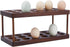 SUPERFINDINGS Wooden Egg Container Rack - 2 Tier Egg Storage Display Rack, Holds Egg Container, Countertop Organizer