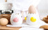 LuoCoCo Cute Egg Separator, Ceramics Vomiting Chicken Egg Yolk White Separator, Kitchen Gadget Baking Tool (Yellow)