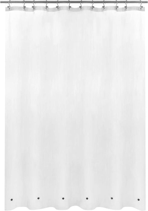 Mrs Awesome Long Shower Curtain Liner with 6 Magnets, 72 x 78 inch PEVA Heavy Duty Plastic Waterproof Shower Curtain