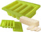 Butter Molds Large 4 Cavities Silicone Butter Mold - Pudding & Jello Shot Mold with Lid (Yellow)