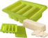Butter Molds Large 4 Cavities Silicone Butter Mold - Pudding & Jello Shot Mold with Lid (Yellow)