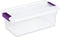 Sterilite 6 Qt ClearView Latch Box, Stackable Storage Bin with Latching Lid, 12-Pack