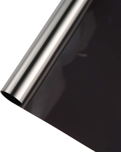 One Way Mirror Privacy Window Film - Heat Control and Anti-UV Adhesive Reflective Window Tint for Home and Office, 60