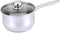 Stainless Steel Saucepan with Glass Cover, 1-Quart