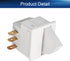 Heyiarbeit Refrigerator Door Light Switch 3Pin Universal Replacement for Most Refrigerators, White